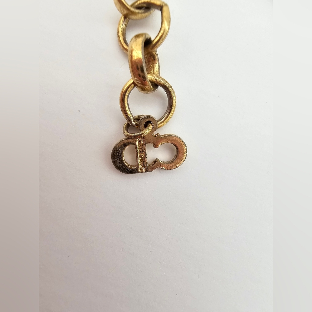 Vintage Christian Dior Gold-Tone Belt & Buckle Motif Necklace - Picture 3 of 7